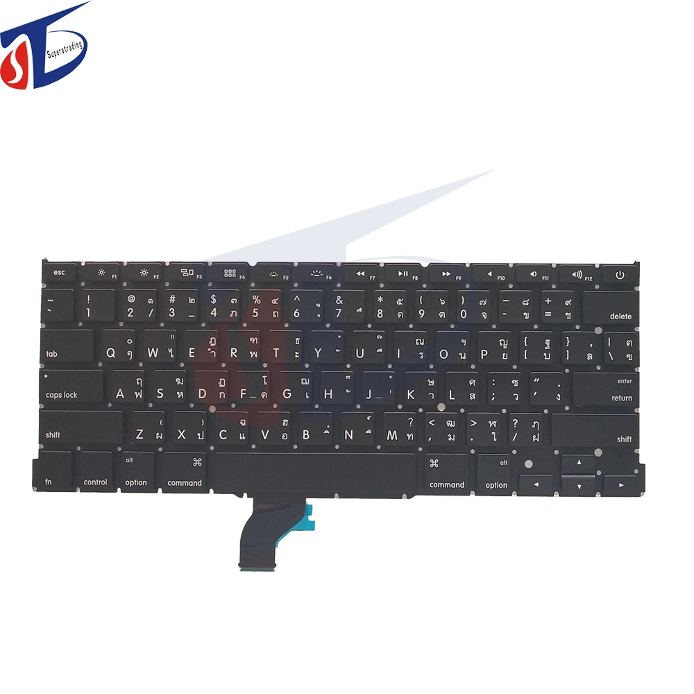 New US TH keyboard for font b Macbook b font Pro Retina 13 A1502 AMERICA Thai