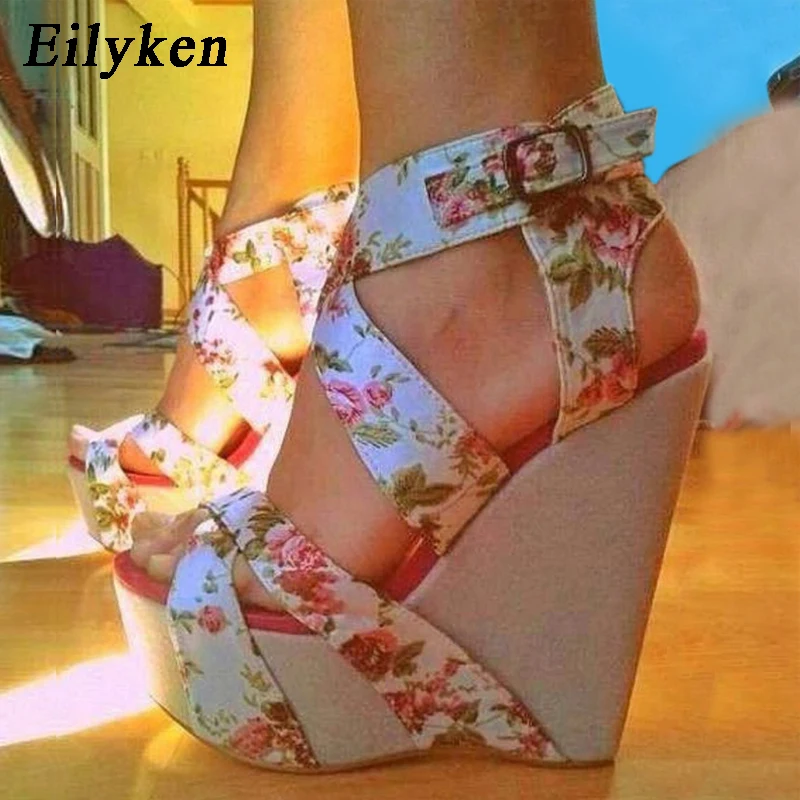 women's floral heel shoes