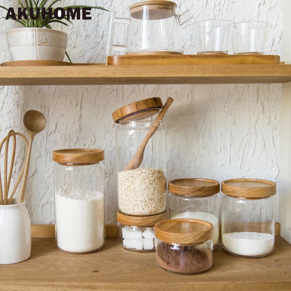Glass Food Container Rubber Cover Glass Food Container Rubber Cover