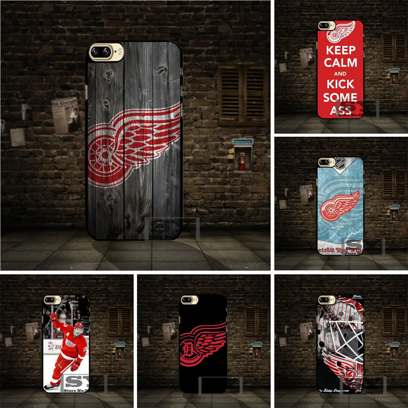NHL Hockey Detroit Red Wings cell phone Case Cover For Samsung Galaxy