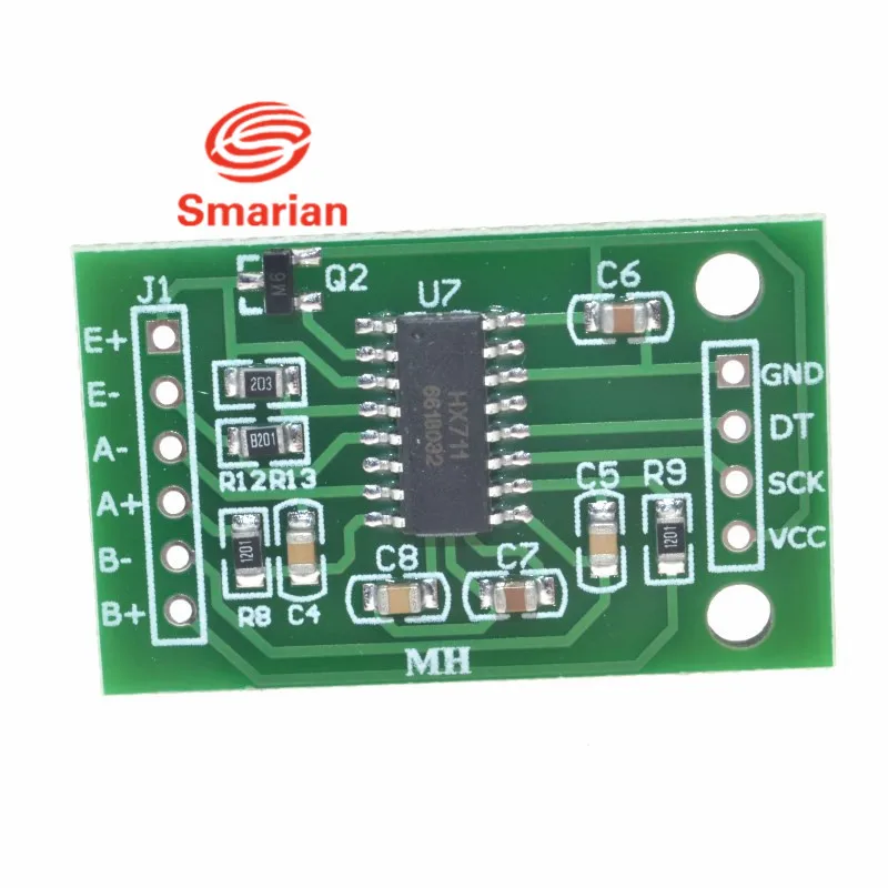 

Official Smarian Dual Channel HX711 Weighing Pressure Sensor 24-bit Precision A/D Module For Arduino DIY Electronic Scale