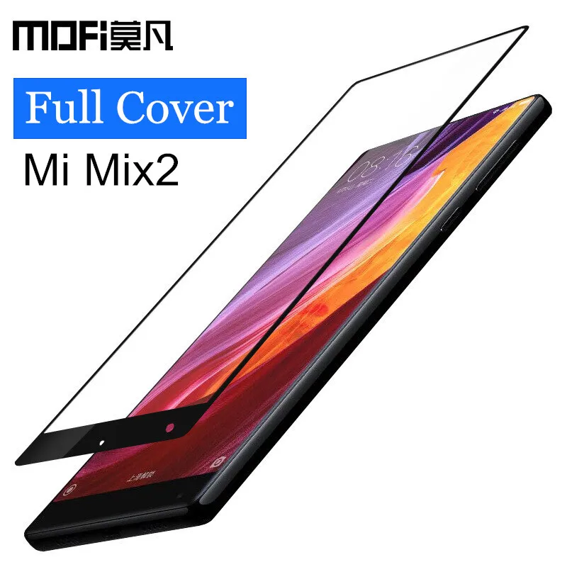 Xiaomi mi x 2 закаленное стекло MOFi xiaomi mi x 2 защита экрана полное покрытие черный xiaomi mi x2 стеклянная пленка 5,2