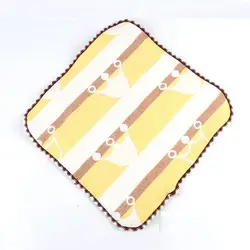 Хлопок квадратный носовой платок шесть слоев нагрудник из сетчатой ткани baby кормления слюны полотенце