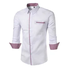 Дропшиппинг, модная мужская рубашка с длинным рукавом, топы, полосатая ткань, украшена фальшивым карманом, мужские рубашки, тонкая мужская рубашка