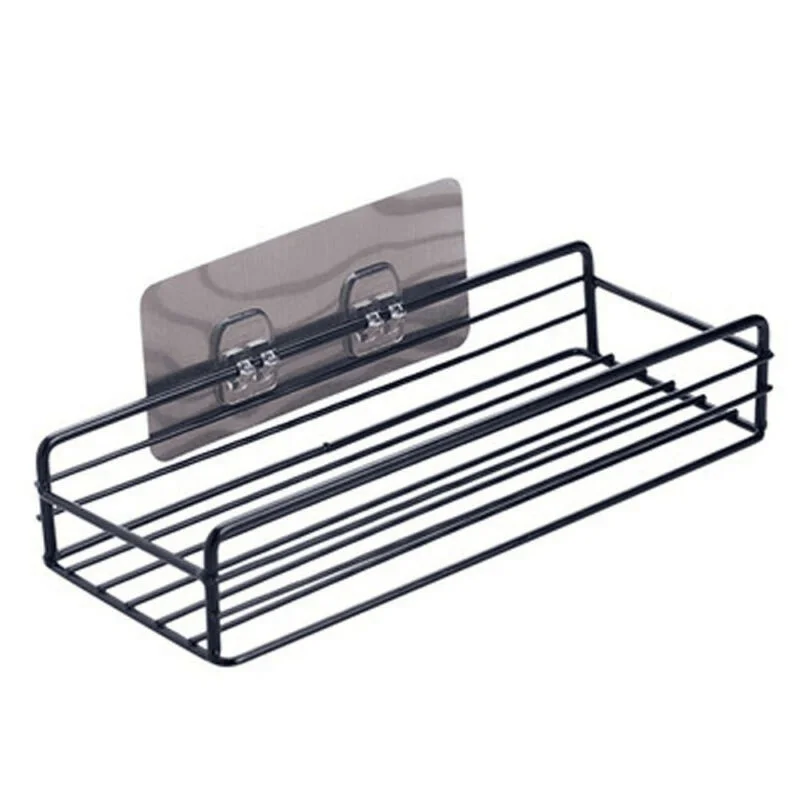1* Shower Shelf Storage Attachment Washing Basket Wall Mount Rack Hanging Wear-resistant