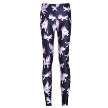 New Arrival 3607 Sexy Girl Women Cute rainbow unicorn Angel Pegasus 3D Prints Elastic Fitness Polyester Walking Leggings Pants