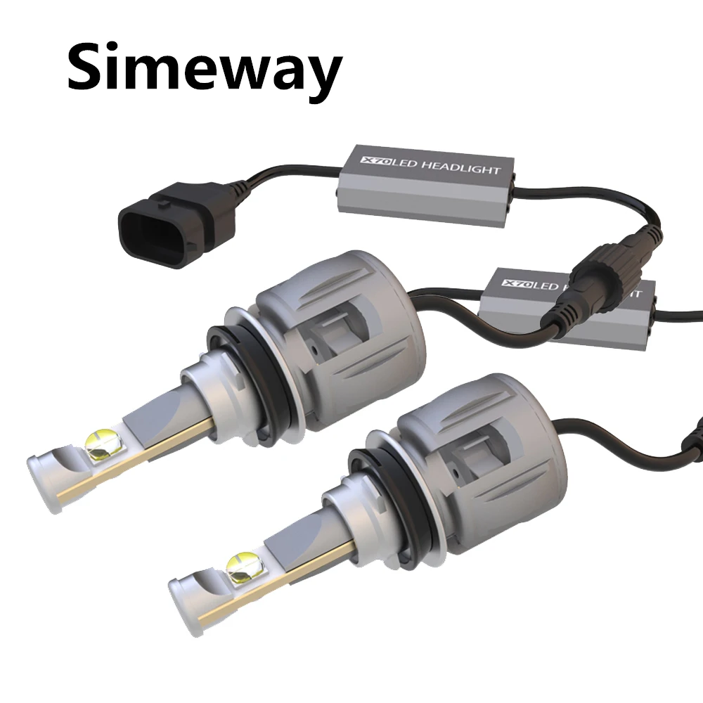 

2PCS Auto turbo led Headlight H4 H13 9004 9007 High Low Beam LED Bulbs With XHP70 120W 15600LM bulb H7 H11 HB3 HB4 auto fog lamp