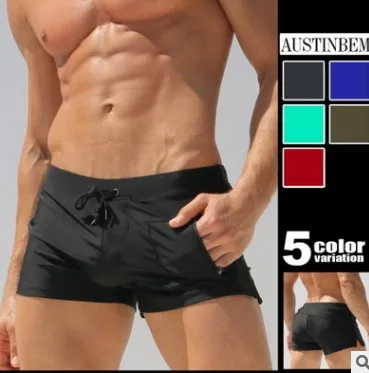 

AUSTINBEM Brand Man Men Swimwear Men's Swimsuits Surf Board Beach Wear Man Swimming Trunks Boxer Shorts Swim Suits Gay Pouch