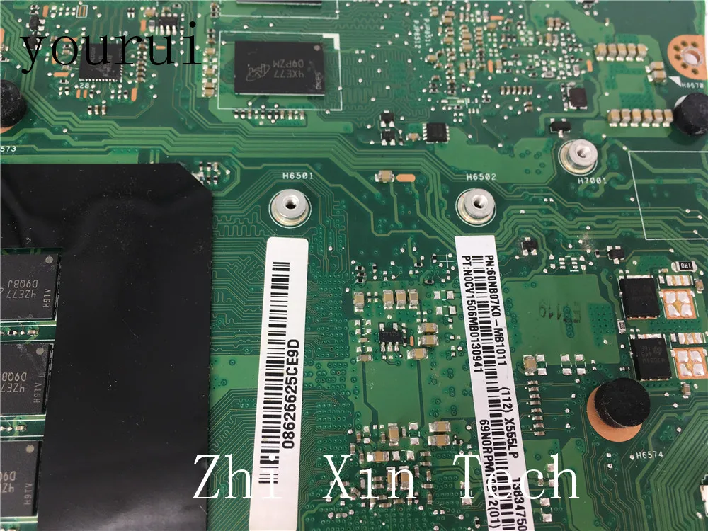  yourui X555LD Laptop Motherboard For ASUS X555LD X555LP Test onboard mainboard REV 1.1 4G-RAM I7-45