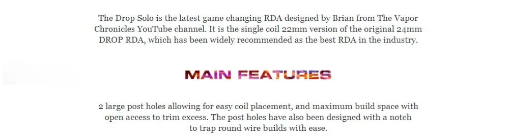 Digiflavor Drop Solo 22mm RDA -1