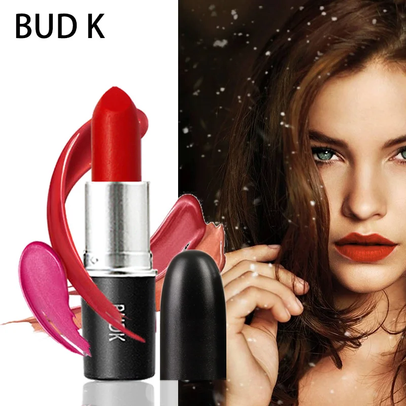 spesifikasi BUD K matte lipstik bibir Vampir Nude makeup kecantikan kosmetik awet lipstik pasangan lip tongkat rouge a levre tikar batom
