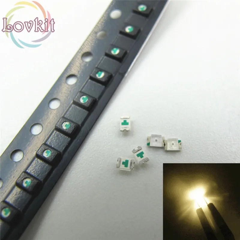 

1000pcs Warm White LED 0805 SMD/SMT Chip lamp beads Ultra Bright Light Emitting diode Applicable to all kinds of toys DIY