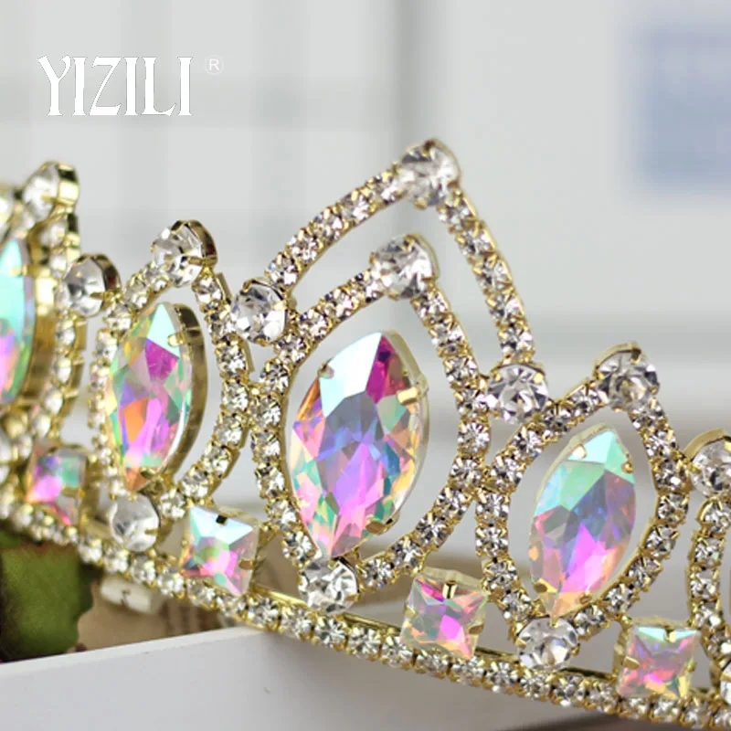 YIZILI Новый Европейский роскошный большой AB кристаллическая Свадебная