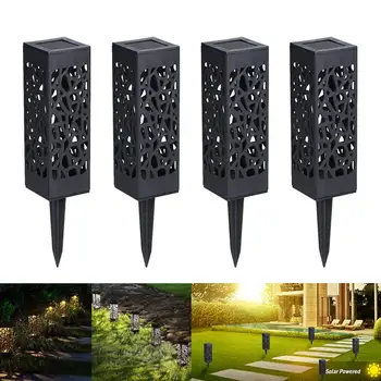 

Solar Garden Lights, Outdoor Solar LED Light Landscape Path Lights Hollow-out Design Automatic Led for Patio, Yard and Garden