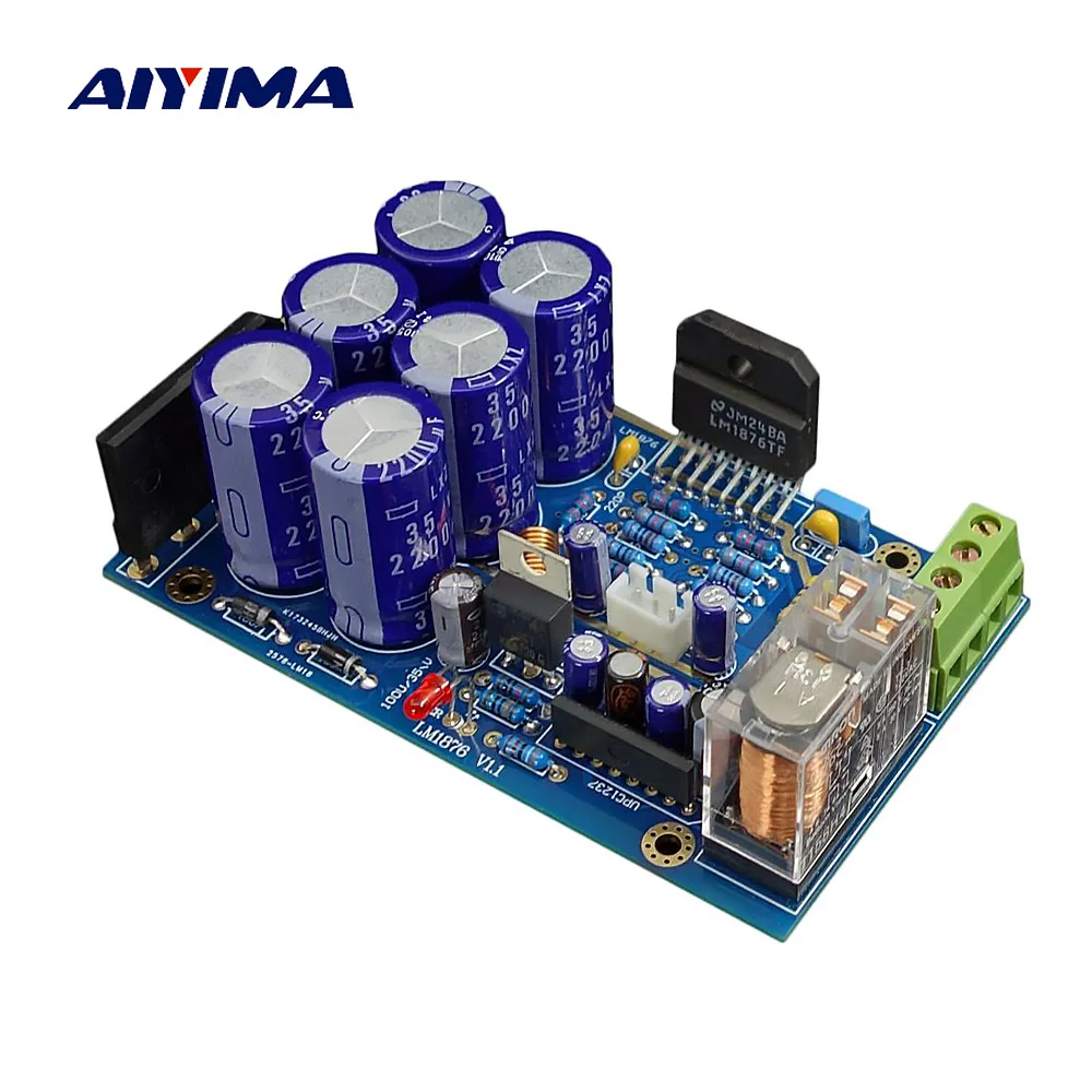 

Aiyima LM1876 Audio Amplifier Kits 30W*2 HiFi Dual Channel Stereo Power Amplificador Diy Kit Sound System Speaker Home Theater