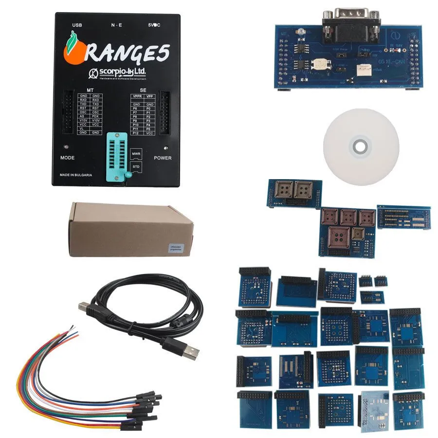 Программирующее устройство OEM Orange5 V1.34 V1.35 с полными стандартными адаптерами и