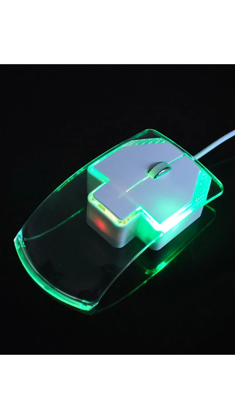 Яркая светящаяся Высококачественная проводная USB мышь, Проводная игровая мышь, 3 кнопки 1600 dpi, геймерская компьютерная мышь, эргономичная мышь