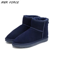 MBR FORCE/высокое качество, австралийский бренд, зимние женские ботинки, ботильоны из яловичного спилка, женская обувь, большие размеры США 3-13