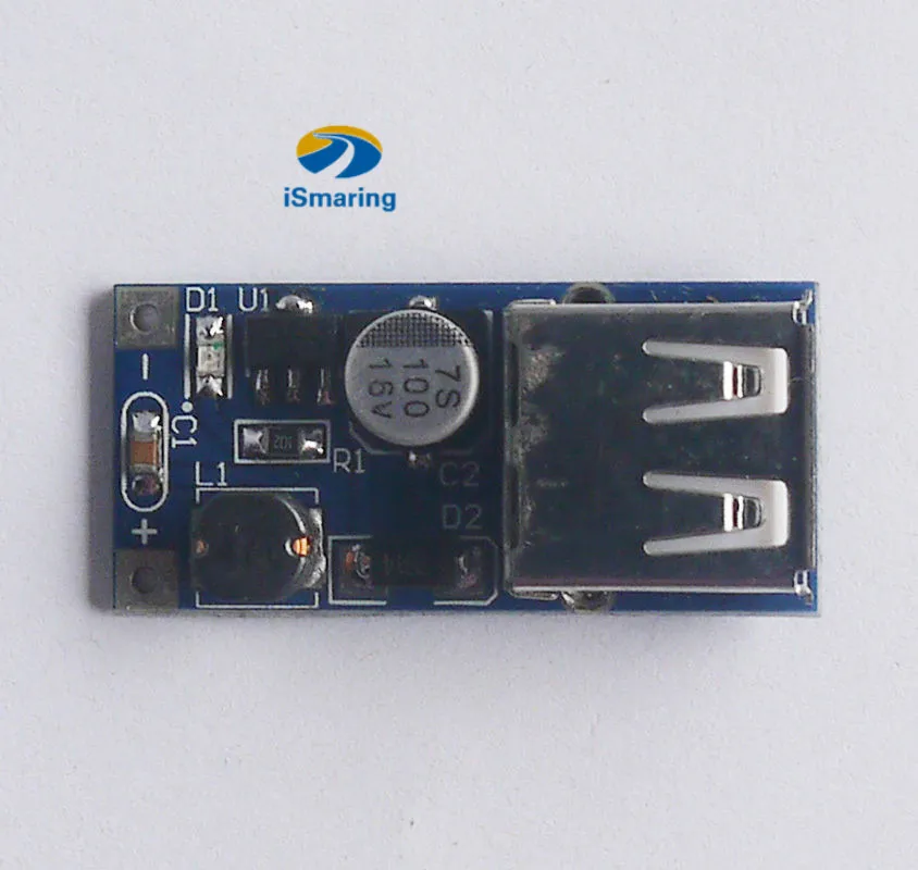 Официальный iSmaring 0 9 V 5V to DC USB преобразователь напряжения Повышающий Модуль