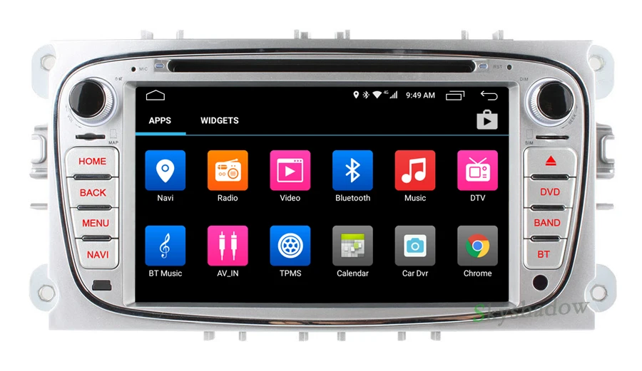 Excellent C500 4G SIM LTE Android 6.0 2GB RAM Car DVD Player bluetooth RDS Radio GPS wifi For FORD Mondeo S-MAX Connect FOCUS 2 2008-2011 3