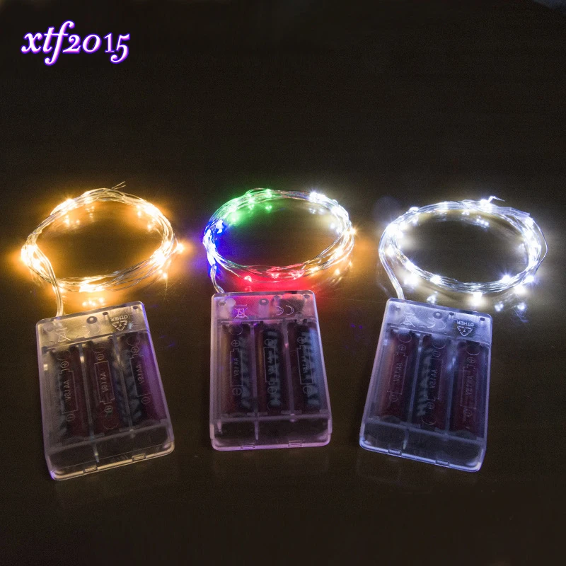 

100/200/500/1000pcs Wholesale 4M 40-LED Copper Wire String Light for Glass Craft Bottle Fairy Valentines Wedding Decoration Lamp