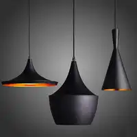 New Fashion thick aluminum beat musical instrument Hanging E27 LED pendant light bar living room bedroom lighting Thicken Style