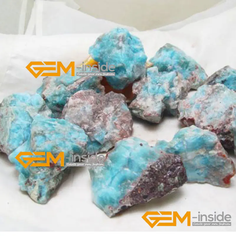 Larimar: бусины Larimar в форме картофеля и чипа из натурального камня россыпью сделай