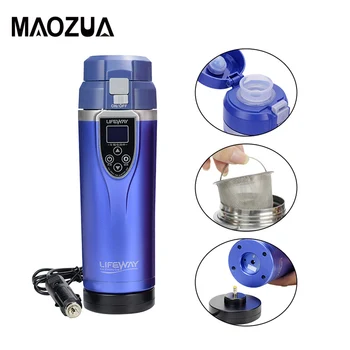 

12V 350ml Car Water Heater Kettle Portable Vehicle Electric Travel Heating Cup Coffee Tea Boiling Mug Kettle Travel Heating Cup