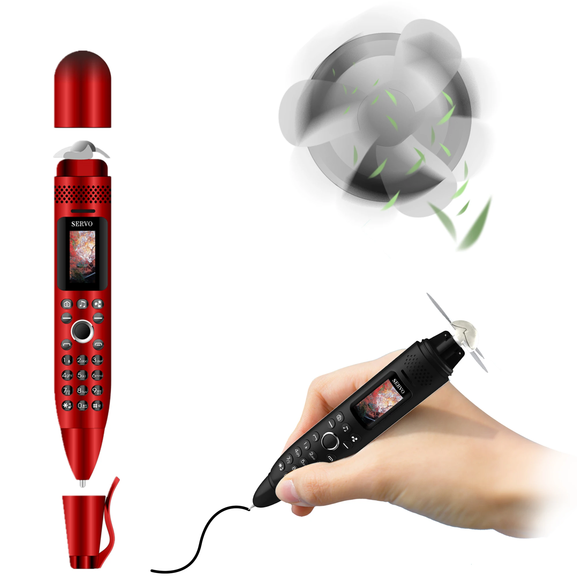 Карманная мини ручка для записи мобильного телефона SERVO K08 Magic Voice reporter celulares Bluetooth