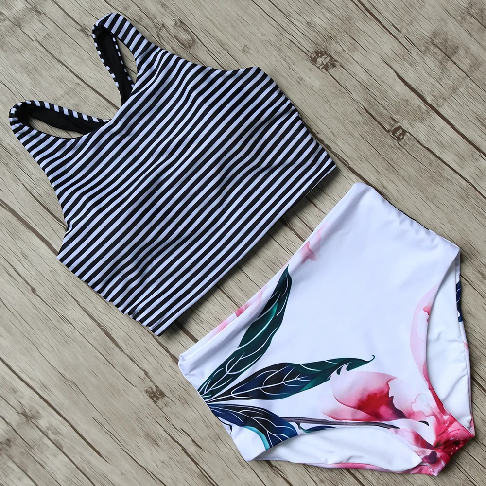 Bikini 2018 Swimwear Women High Waist Bikini Set Padded Push Up Swimsuit Bathing Suit Summer Beach Swimming Suit Biquini цена Bikini 2018 Swimwear Women High Waist Bikini Set Padded Push Up Swimsuit Bathing Suit Summer Beach Swimming Suit Biquini цены онлайн