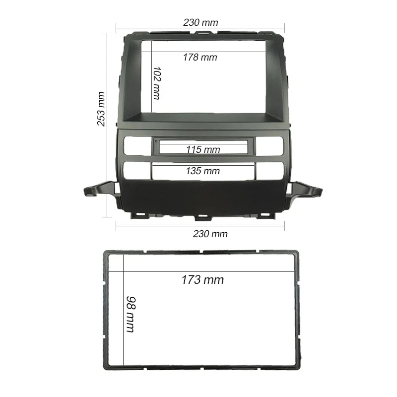 Двойной Din фасции для Toyota Prado J120 Радио DVD стерео панель тире Монтажная Установка отделка комплект Уход за кожей лица рамки