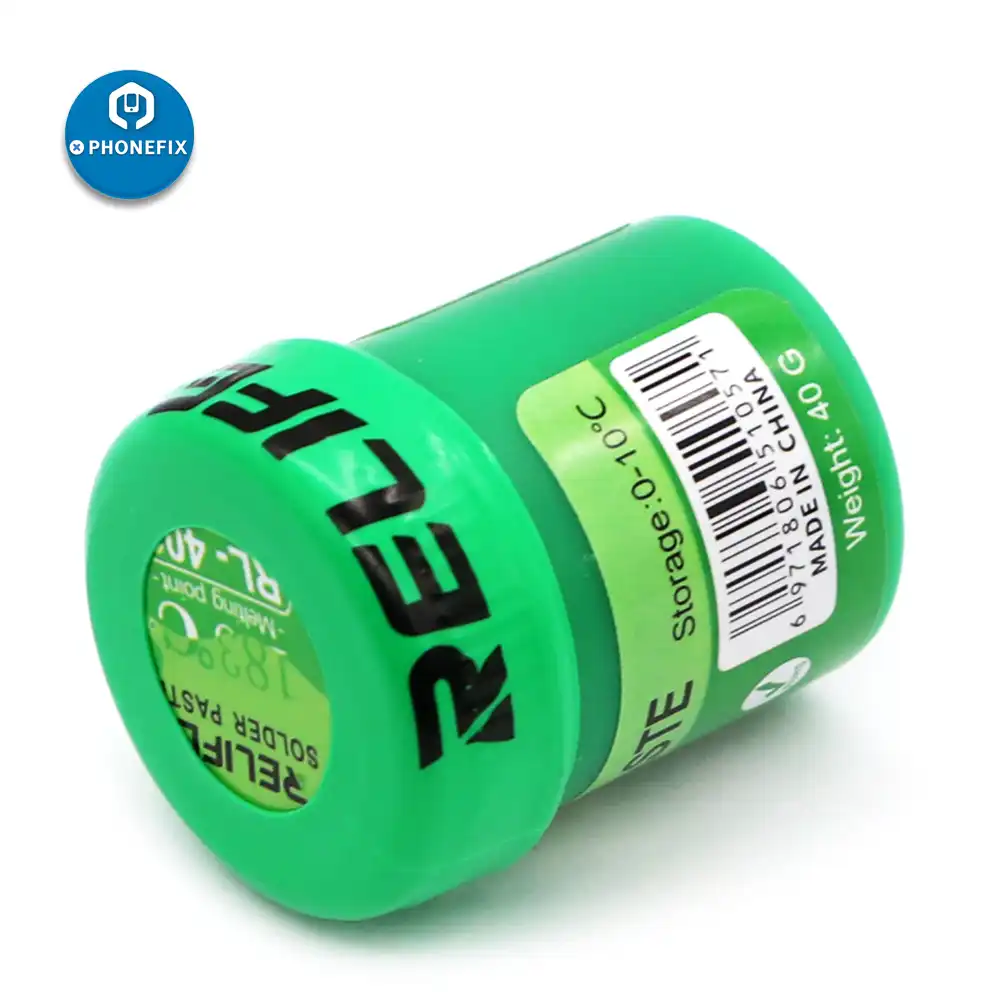 Relife No Clean Soldering Paste Rl 400 Rl 401 Rl 402 40g Sn63 Pb67 1 C Solder Paste For Iphone Phone Bga Reballing Soldering Welding Fluxes Aliexpress