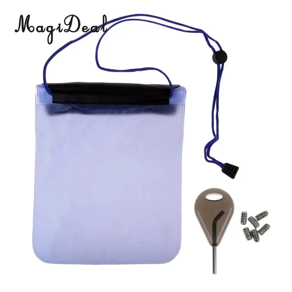 MagiDeal Surfing Fin Key Screws & Waterproof Dry Bag Wallet for Water Sports Surf Wakeboard Longboard Shortboard