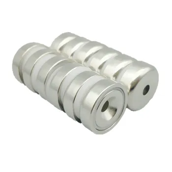 

4kg Pulling Pot Magnet Dia. 20mm M4 Countersunk Hole Mounting Magnetic Magnet Neodymium Permanent Home Magnets 10-2000pcs