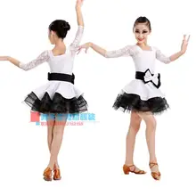 Взрослый Детский костюм для латино-американских Танцевальный костюм кружевное с рукавом до локтя для латино-американских танцев, платья для женщин/Детский костюм для латино-американских танцев платья S-4XL