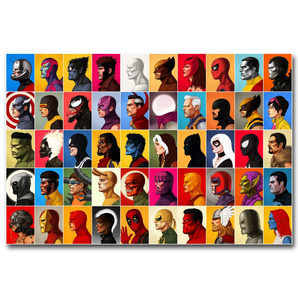 Deadpool Superheroes Art Silk Fabric Poster Print 12x18 24x36 inch Star Wars