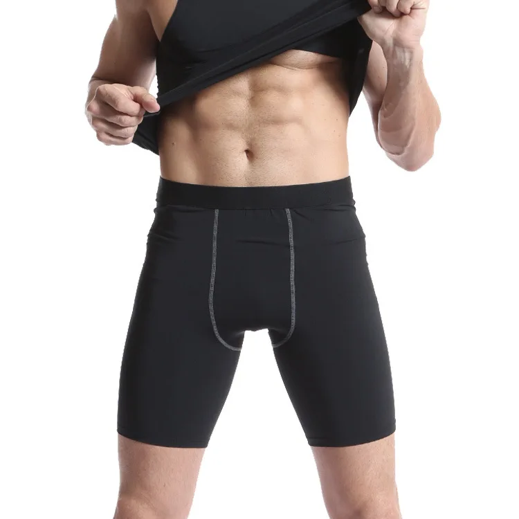 Спортивные мужские шорты для баскетбола, фитнеса, тренировок, обтягивающие шорты для бега, компрессионные быстросохнущие мужские шорты