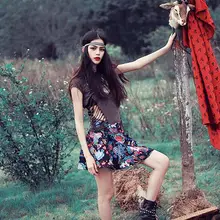 Летняя Новинка Личность человеческих печатающая головка пикантные открытые высокие эластичные универсальные повседневные хлопковые футболки