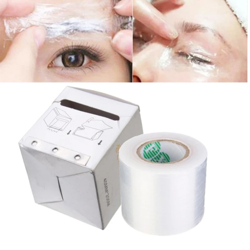 1 Roll 40MM200M tattoo Plactic Wrap Cover Preservative Film Semi Permanent Makeup Tattoo Eyebrow Liner Tattoo Protect Accessory-1