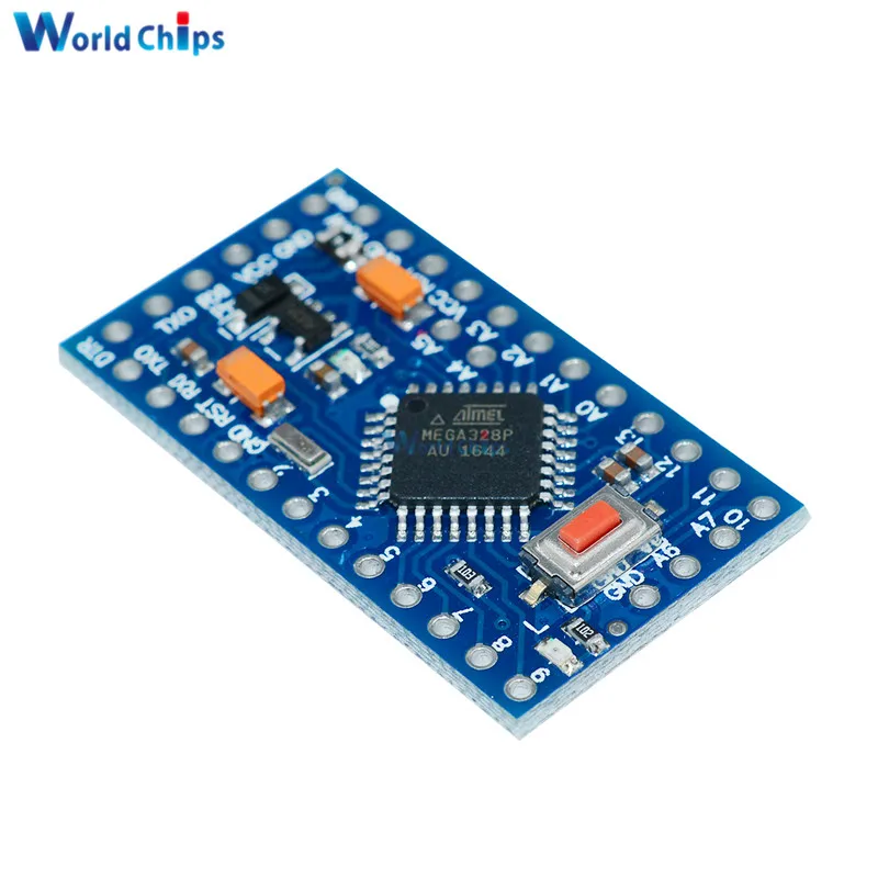 Плата модуль Pro Mini Atmega328 2 шт. 3 В 8 МГц для Arduino Nano 328 контроллер с Pins замена Atmega128|pro mini