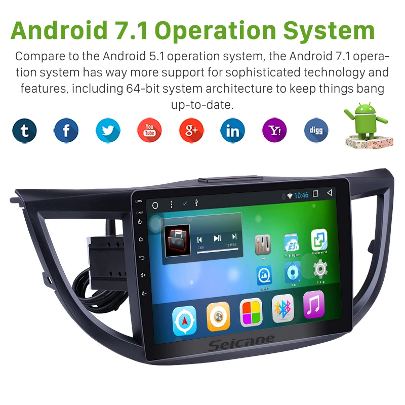 Excellent Seicane Android 7.1 10.2 Inch Car Radio For 2012 2013 2014 2015 Honda CRV 1Din Tochscreen GPS Multimedia Player Head Unit 1 Excellent Seicane Android 7.1 10.2 Inch Car Radio For 2012 2013 2014 2015 Honda CRV 1Din Tochscreen GPS Multimedia Player Head Unit 1