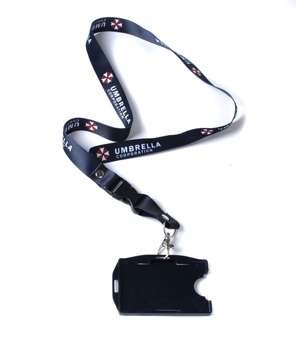 

RESIDENT EVIL UMBRELLA LANYARD NECK STRAP TWO SIDED ID HOLDER CARD HOLDER -36221