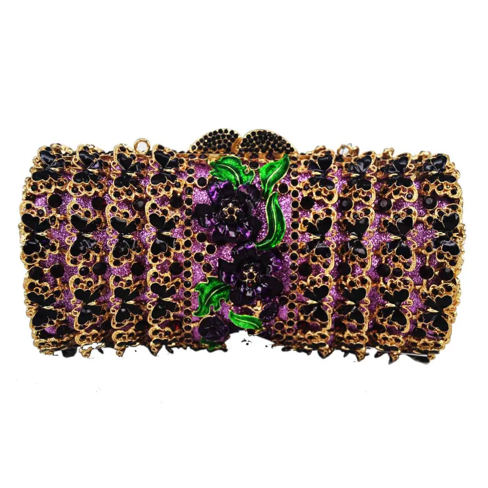 

Женская сумка через плечо с инкрустацией из кристаллов