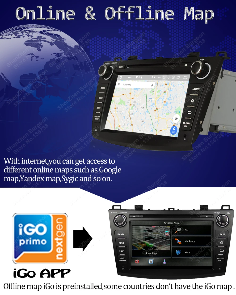 Best 8" Octa Core Android 8.0/Quad Core Android 8.1 Car DVD Player for Mazda 3 2010 2011 2012 2013 Car Radio Multimedia GPS Bluetooth 16