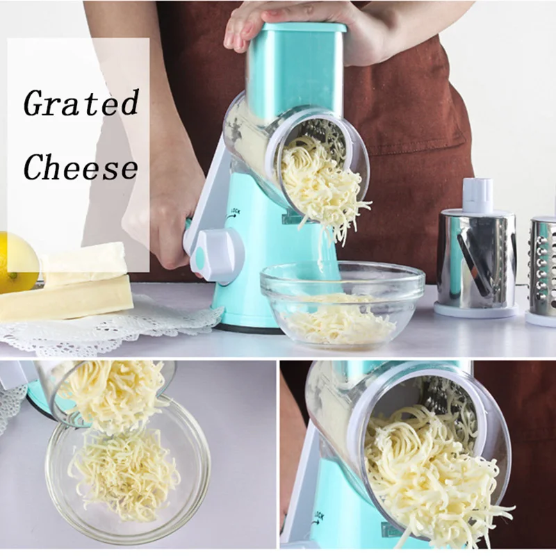 Vegetable Spiralizer Multifunctional Hand Crank Grater Rotary Veggie  Shredder for Onion Cabbage Salad - AliExpress