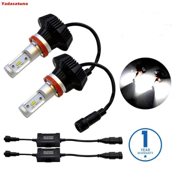 

CANBus H11 Type2 H4 H7 H8 H10 80W Car 6K White blanc LED Headlight Car Light DRL High/Low Beam Kit 12,000 Lumens PhilipsZES Chip