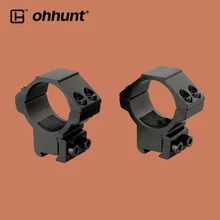 Ohhunt 2 шт. 30 мм охотничий кронштейн для винтовочного прицела низкопрофильные ласточкин хвост кольца. 22 Airgun 11 мм область охвата для тактического прицела