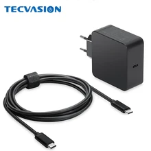20V 3.25A 65W 60W usb type C съемный кабель зарядного устройства с европейской вилкой для Macbook 12 Xiaomi Mi 13 lenovo Yoga 720 настенный адаптер для ноутбука