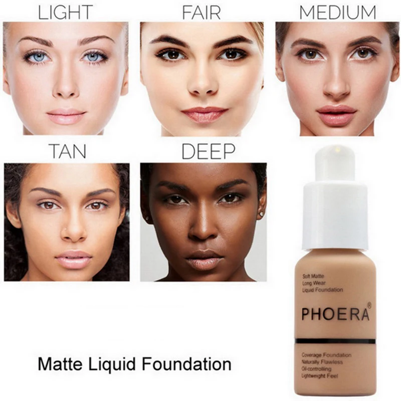 

Manooby Soft Matte Long Wear Foundation Liquid Face Makeup Coverage Foundation Naturally Concealer Oil-controling Cream