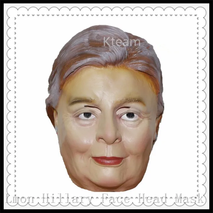 Adults Hillary Mask For USA Presidential Election Props Donald font b Trump b font Billionaire Halloween